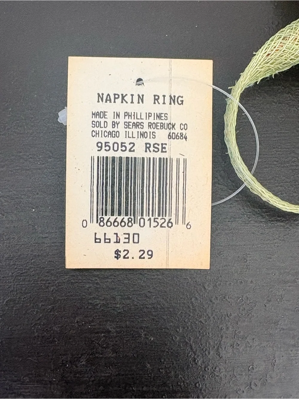 Sears, Roebuck & Co Vintage Floral Rose Napkin Rings set of 8